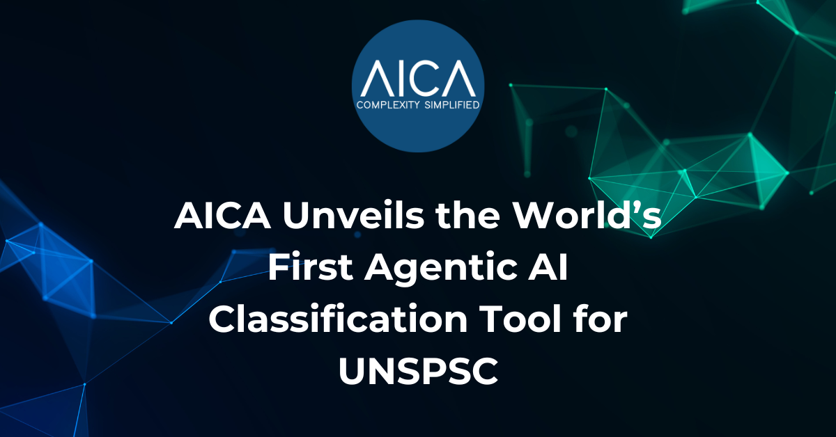 AICA's Agentic AI Classification Tool automates UNSPSC classification, leveraging autonomous AI solutions for product data management, procurement optimization, inventory management, spend analysis, compliance auditing, data quality assurance, AI in enterprise systems, and operational efficiency